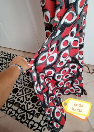 Abito lungo a fantasia