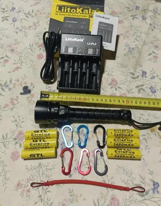 Linterna sumergible 5 led.