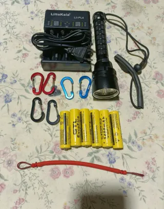 Linterna sumergible 5 led.