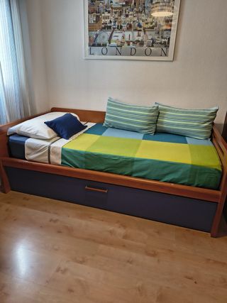 Cama nido con cajón y escritorio