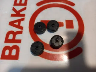 4 Llantas Plástico Scaleauto con Neumáticos