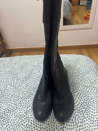 Botas de tacón negras talla 40