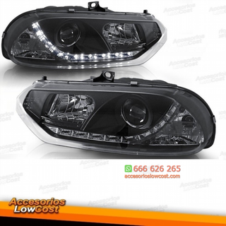 Faros Alfa Romeo 156 97-03 con luz diurna LED Fon