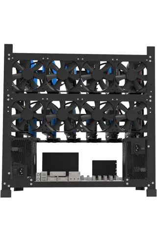Rack 12 GPUs Estructura Metálica