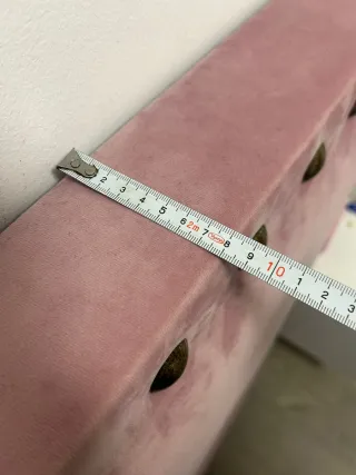 Cabecero Manhattan Rosa Terciopelo