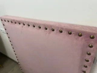 Cabecero Manhattan Rosa Terciopelo