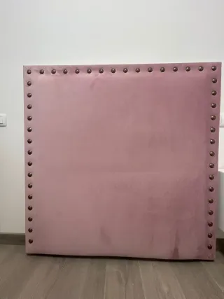 Cabecero Manhattan Rosa Terciopelo