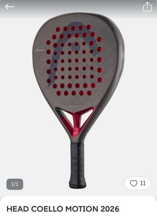 Pala Head Coello Motion 2026 no negociable