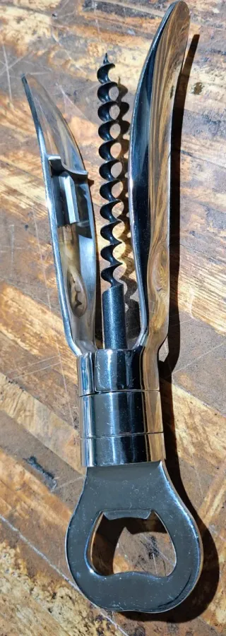 Cavatappi in metallo cromato