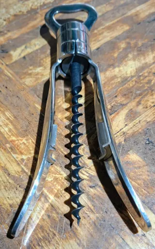 Cavatappi in metallo cromato