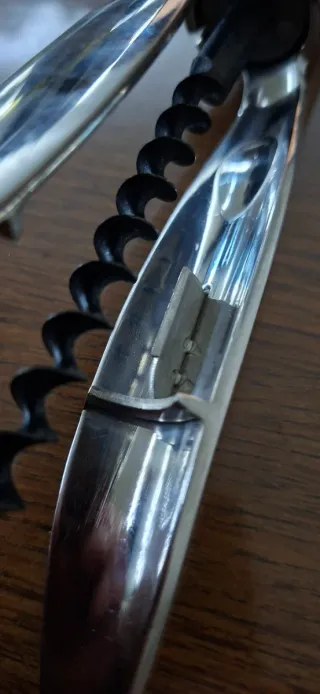 Cavatappi in metallo cromato