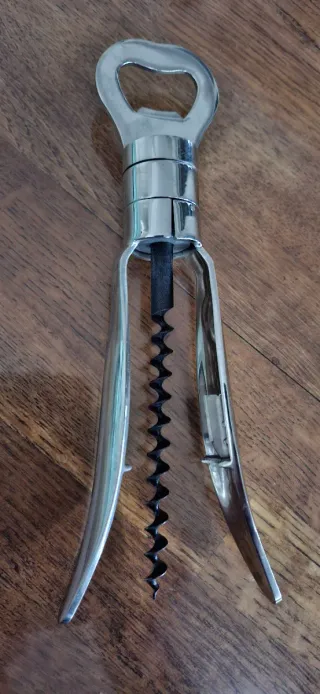 Cavatappi in metallo cromato