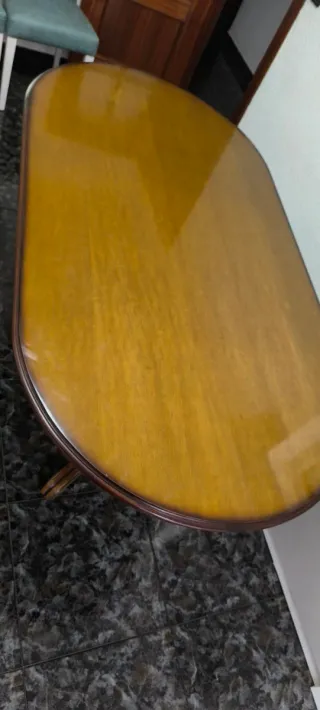 Mesa comedor extensible madera