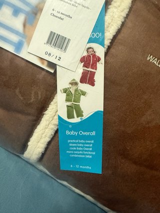 Tuta neonato WALLA BOO! 6-12 mesi marrone