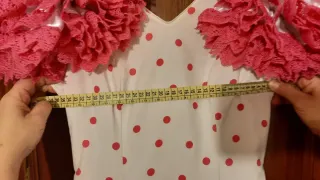 Vestido Gitana Blanco y lunares Rosa