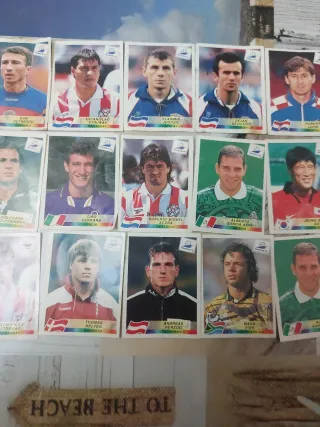 Colección cromos fútbol antiguo