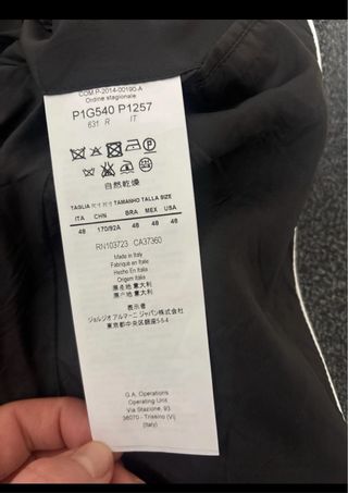 Giacca Emporio Armani Grigia