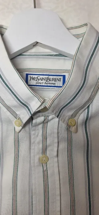 Camisa Yves Saint Laurent vintage 80s 90s 40 L