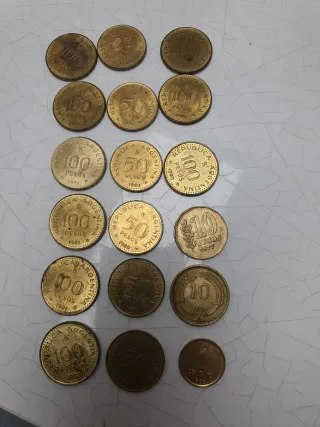 Lote 20 Monedas Pesos Argentinos