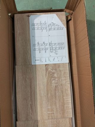 Estantería Kala 5 baldas 150x34x30 cm madera metal