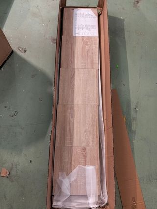 Estantería Kala 5 baldas 150x34x30 cm madera metal