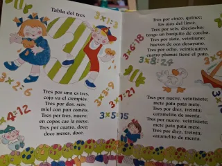 La tabla de multiplicar en verso