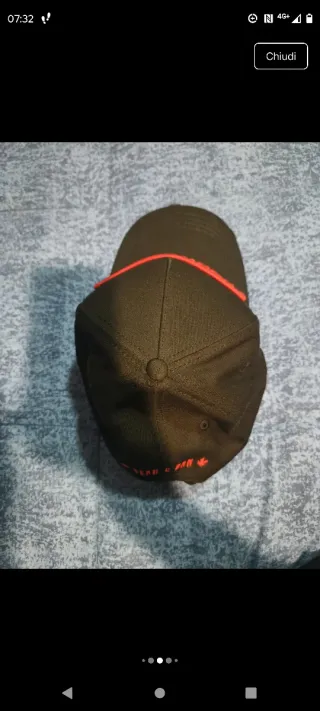 Cappello Dsquared2 Nero Rosso Unisex