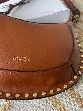 Bolso Isabel Marant Marrón Tachuelas