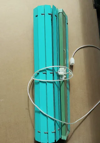 Persiana Alicantina verde turquesa de pvc