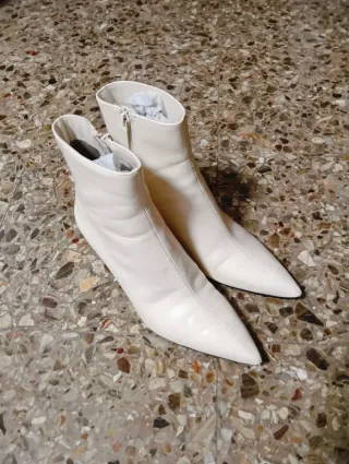 Botines Zara Blanco Talla 37