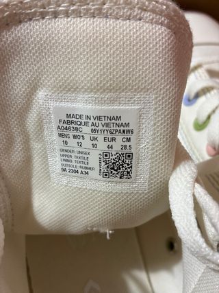 Converse Blancas Talla 44 Multicolor