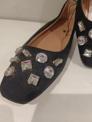 Bailarinas Sfera negras con pedrería