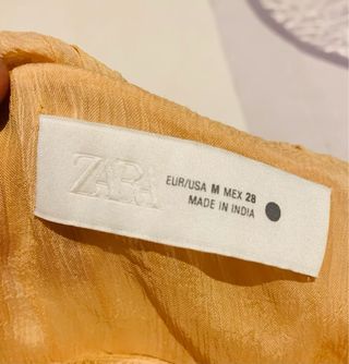 Vestido Zara Verano ajustable pecho T/38