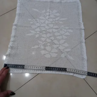 Centrotavola/runner uncinetto filet fatto a mano