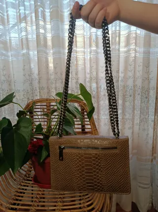 Bolso Piel  Genuine Leather