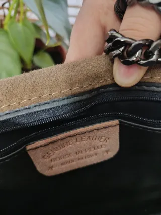Bolso Piel  Genuine Leather