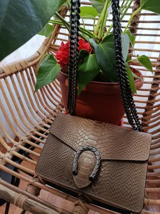 Bolso Piel  Genuine Leather