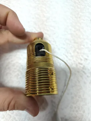 Portalampada Edison Ottone con Tirante