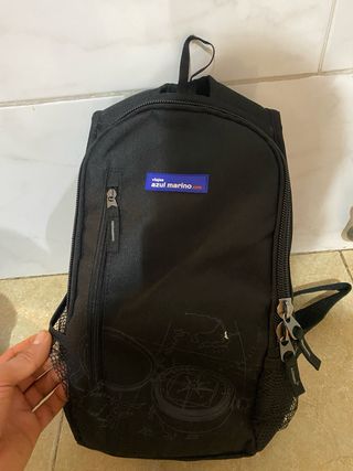Mochila Azul Marino Negra