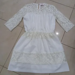 Abito bianco Fracomina bambina pizzo