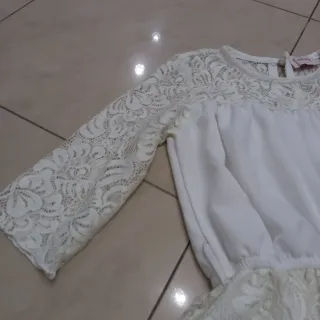 Abito bianco Fracomina bambina pizzo