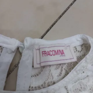 Abito bianco Fracomina bambina pizzo
