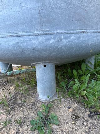 Depósito de hierro agua