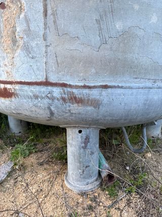 Depósito de hierro agua