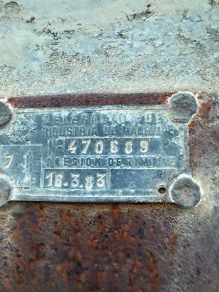 Depósito de hierro agua