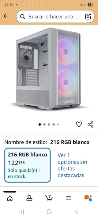Torre PC Lian Li 216 Blanca