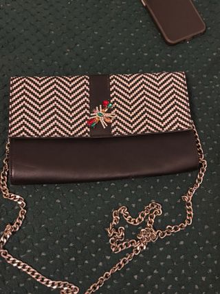 Borsa con cintura e fibbia gioiello