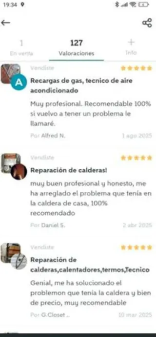 Reparación de calderas,calentadores,tecnico