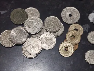 Lote 100 monedas españolas