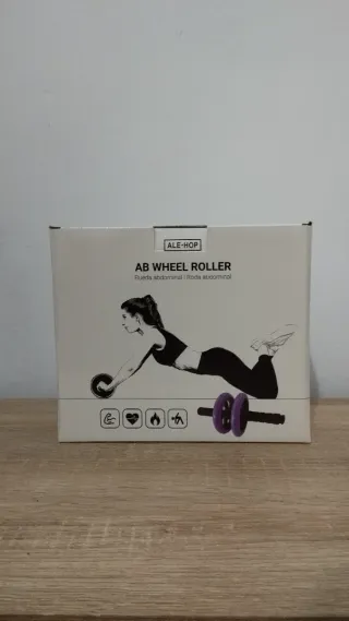 Rueda Abdominales Doble Morada